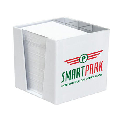 14021-K - Mini Küp Blok Beyaz & Kalemlik Kağıtsız