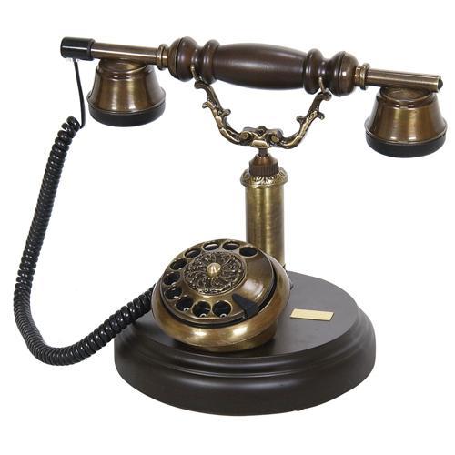 Oval Ahşap Telefon