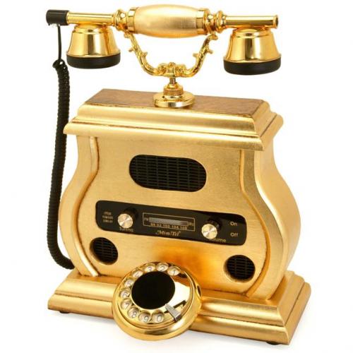 Radyolu Altın Varaklı Telefon
