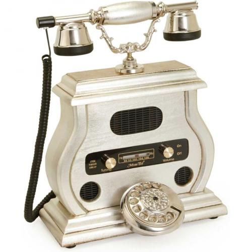 Radyolu Gümüş Varaklı Telefon