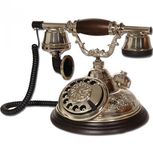 Oval El Dekorlu Kubbe Klasik Telefon